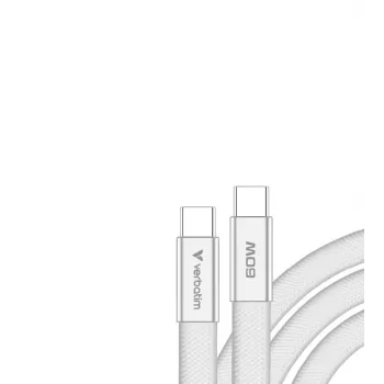 Verbatim Sync & Charge USB-C a USB-C 60W 120cm blanco