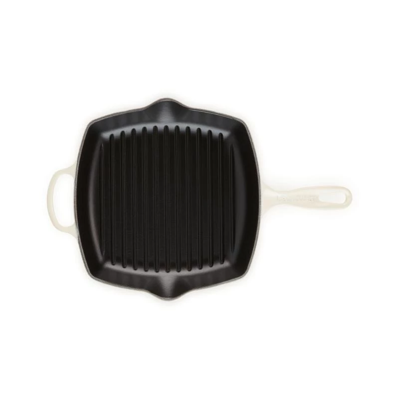 Le Creuset Signature Grill cuadrada 26cm Meringue