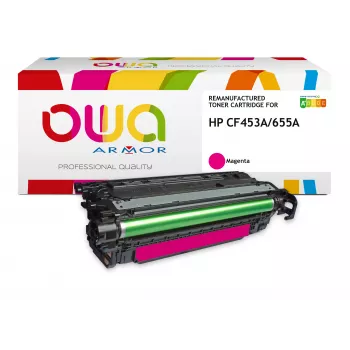 Armor OWA Cartucho de tóner compatible con HP CF453A magenta High Yield 10.500 páginas
