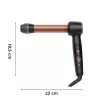 Rowenta CF4620E0 Twist Curl Rizador - cerámica, cuidado iónico, 27/32/38 mm, pantalla LCD, 86 W, negro/cobre