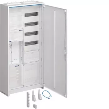 Hager ZB32ET216W1KS Armario universal de contadores 1 posición de contador 1 panel de distribución 5 filas 60 TE 1100mm superficie blanco