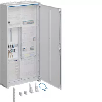 Hager ZB323T15DT Armario universal de medición y distribución IP44 15 filas 180 TE 3 paneles blanco