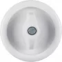 Hager WTW1000WBG Placa central con tecla, blanco porcelana, Serie 1930 de Rosenthal