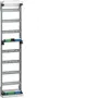 Hager ZAS207BE25A Columna de conexión de contador universZ 2 emplazamientos de contador eHZ 5 polos + APZ