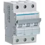Hager MBN316E MCB 3 polos 16A característica de disparo B 6kA carril DIN Interruptor automático