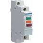 HAGER SVN129 Piloto de señalización, 230V AC, 3 x LED rojo+verde+naranja, carril DIN