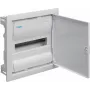 Hager Volta VU12AT Cuadro de distribución empotrable con puerta metálica, 1 fila, 12 módulos, IP30, QuickConnect