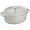 STAUB LA COCOTTE Olla de hierro fundido ovalada 3,2 L, gris trufa