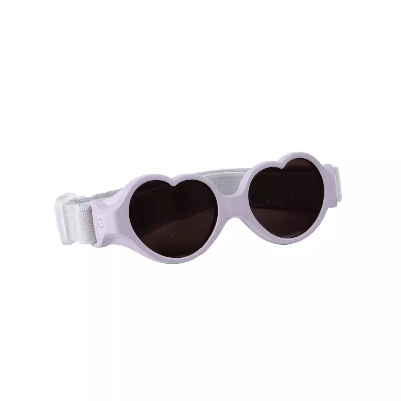 Beaba Baby Heart gafas de sol para bebé con banda elástica 0-9 meses lila