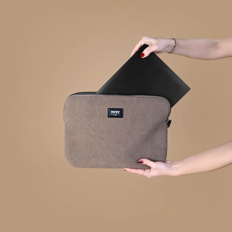 PORT DESIGNS MILANO II ECO Funda para portátil 13/14 pulgadas, Marrón