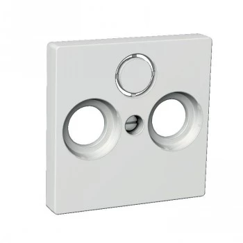 Schneider Electric Unica Placa Central R+TV+SAT Blanco