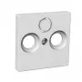 Schneider Electric Unica Placa Central R+TV+SAT Blanco