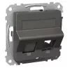 Schneider Electric Exxact marco para toma de datos Actassi/Keystone oblicuo antracita