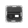 Schneider Electric Exxact marco para toma de datos Actassi/Keystone oblicuo antracita