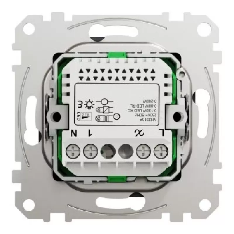 Schneider Electric Multiwire regulador de intensidad LED giratorio 200W antracita