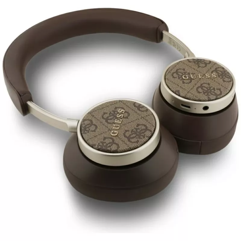 Guess Auriculares inalámbricos Bluetooth on-ear 4G Classic Logo - Marrón