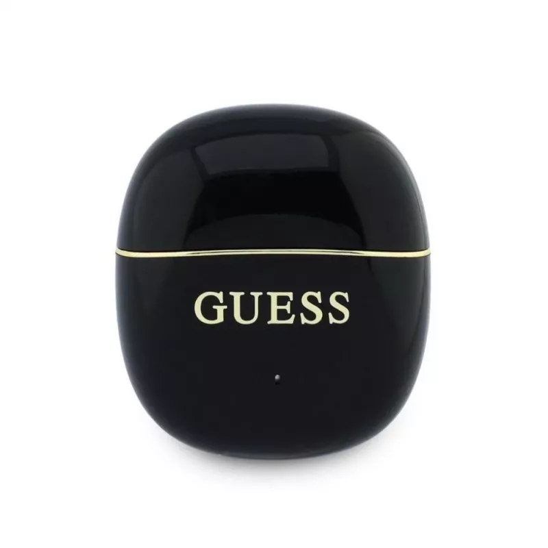 GUESS Glossy Gold Line Classic Auriculares TWS Negros