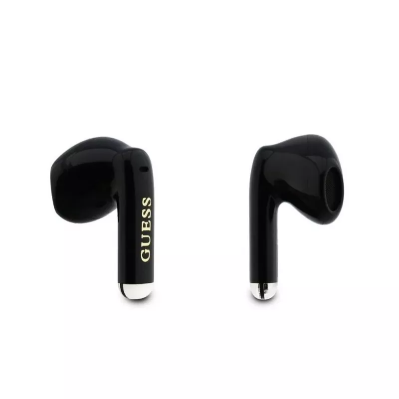 GUESS Glossy Gold Line Classic Auriculares TWS Negros