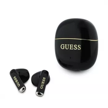 GUESS Glossy Gold Line Classic Auriculares TWS Negros