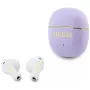 GUESS Glossy Gold Line Classic Auriculares TWS - Lila