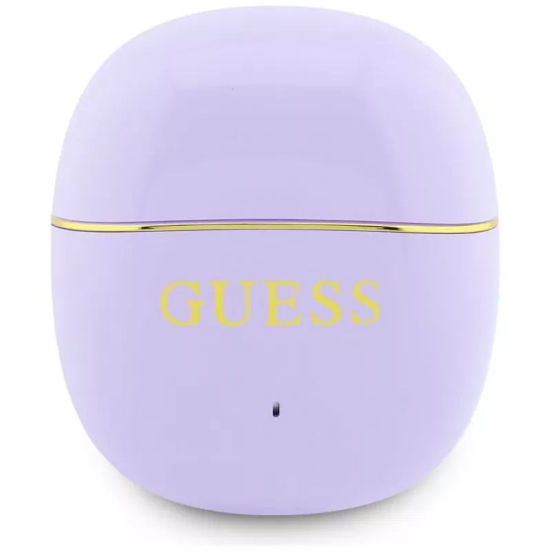 GUESS Glossy Gold Line Classic Auriculares TWS - Lila