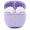 GUESS Glossy Gold Line Classic Auriculares TWS - Lila