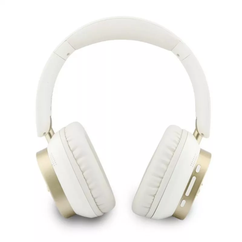Guess Auriculares Bluetooth over-ear ENC Rectangle Metal Script Blancos