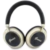 Guess GUE005456 Auriculares Bluetooth over-ear con ENC, 4G Gold Script Metal, Negros