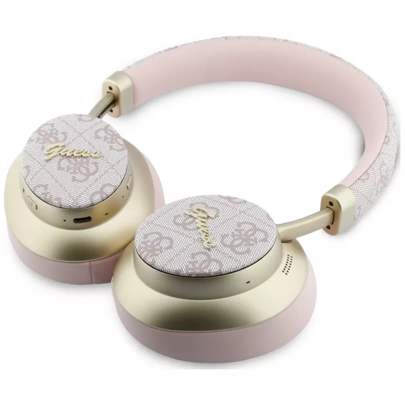 Guess GUE005458 Auriculares Bluetooth over-ear con ENC, Rosa