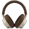 Guess GUE005457 Auriculares Bluetooth over-ear con ENC, Marrones, diseño Gold Script Metal