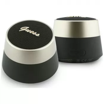 GUESS Altavoz Bluetooth 5W Script MetalLogo Negro