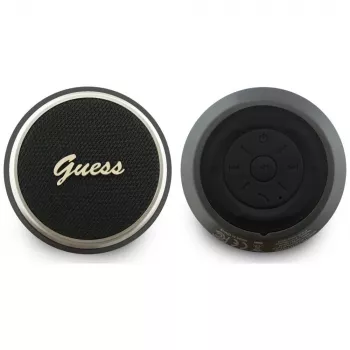 GUESS Altavoz Bluetooth 5W Script MetalLogo Negro