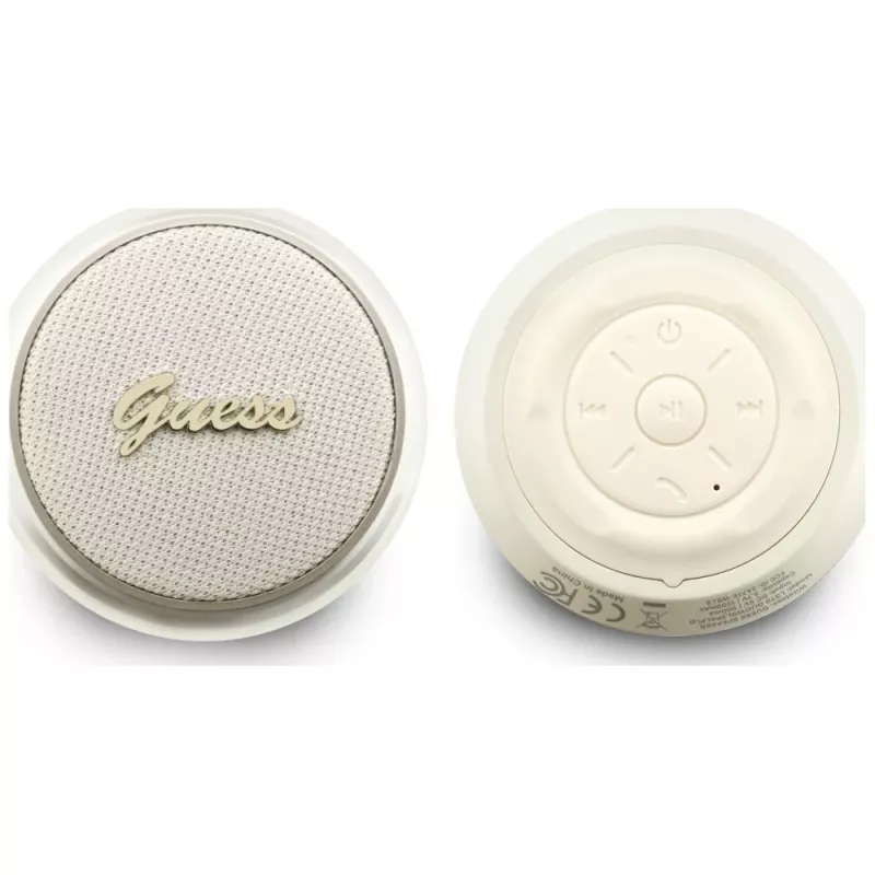 GUESS Altavoz Bluetooth 5W Script MetalLogo Oro