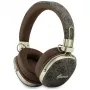 Guess GUE005462 Auriculares Bluetooth over-ear con ENC, diseño metálico, 4G Script Logo, Marrones