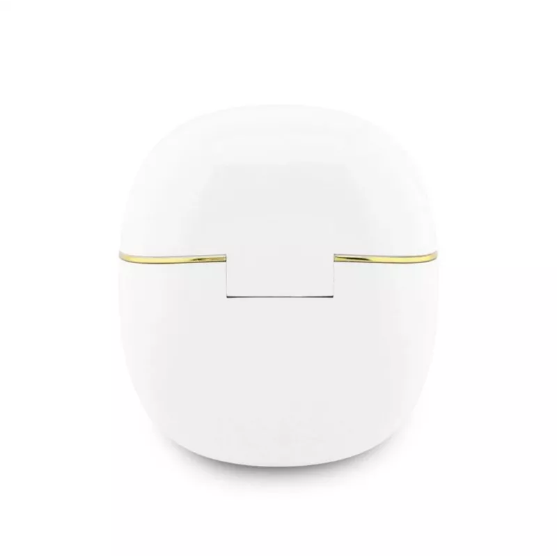 GUESS Glossy Gold Line Classic Auriculares TWS Blancos