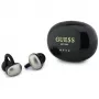 Guess Auriculares Bluetooth estéreo open-wearable con acabado metálico, piezas electrochapadas y logo clásico Negros