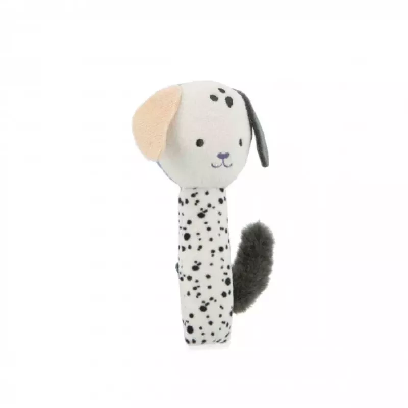 Kaloo Sonajero de tela estimulante con espejo seguro - Cachorro