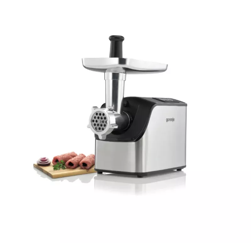 Gorenje MG2202XE Picadora de carne, Acero inoxidable/Negro, 2200 W, 2,2 kg/min