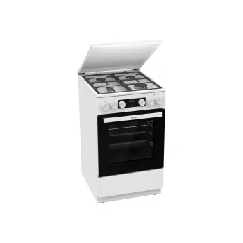 Gorenje GK5C42WF-B Cocina de gas y eléctrica independiente, Blanca, 50 cm, 70 L