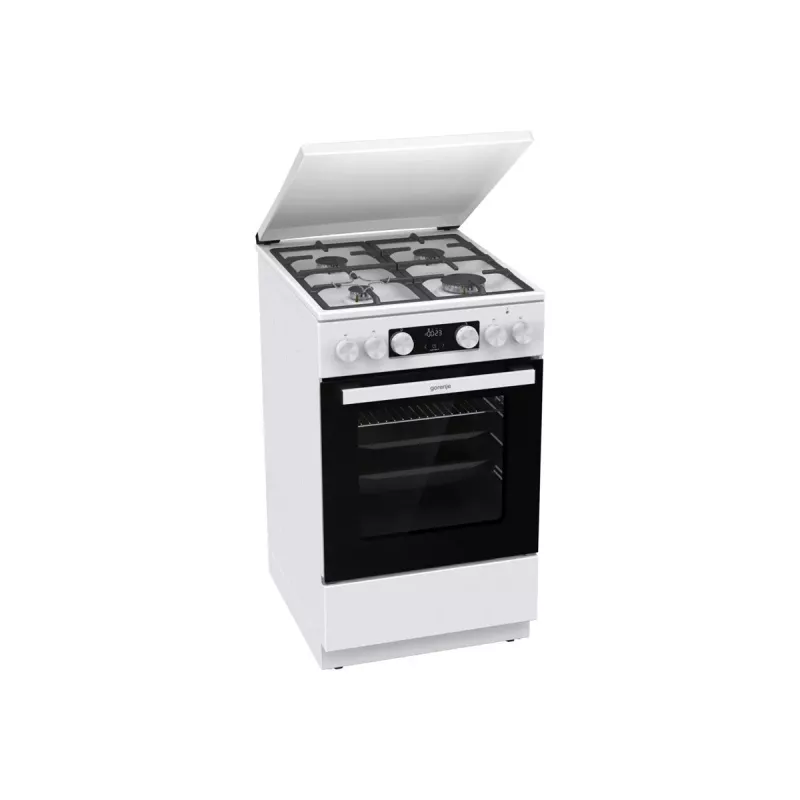 Gorenje GK5C42WF-B Cocina de gas y eléctrica independiente, Blanca, 50 cm, 70 L