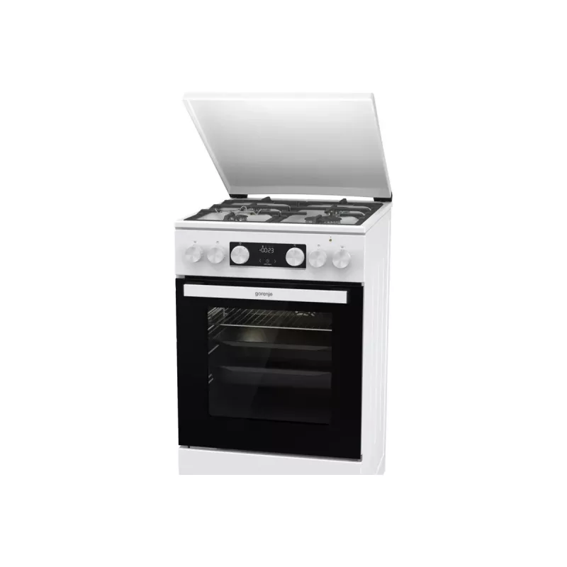 Gorenje GK5C42WF-B Cocina de gas y eléctrica independiente, Blanca, 50 cm, 70 L