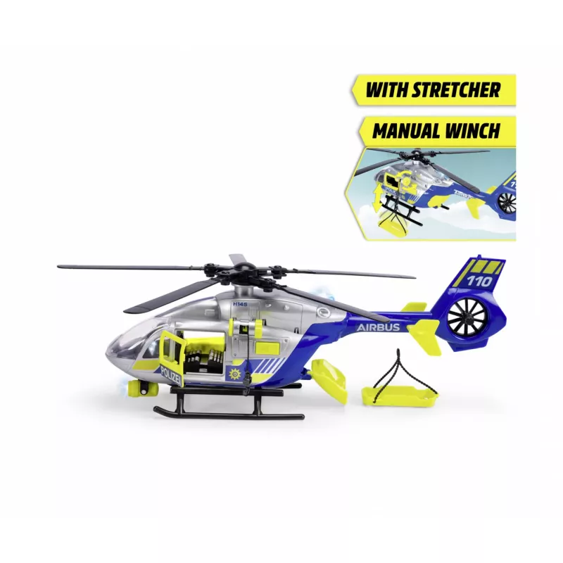 SIKU Super Helicóptero de policía de metal fundido a presión