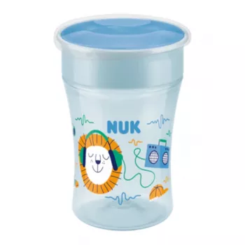 NUK Magic Cup 230ml vaso de entrenamiento azul borde para beber 360°