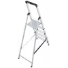 Krause SOLIDY 1x5 126238 escalera de tijera de un solo lado, 5 peldaños, aluminio, capacidad de carga 150 kg