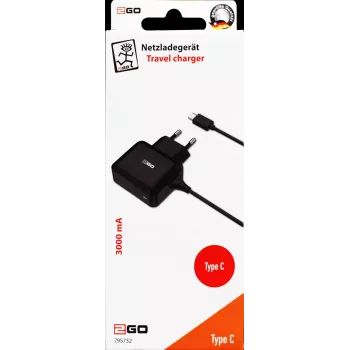 2GO 795732 adaptador de red de interior 5 V, negro