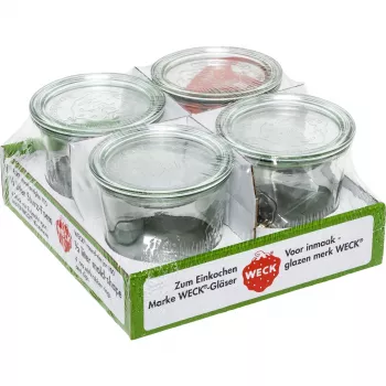 WECK tarro de conserva 0,5L set de 4 unidades