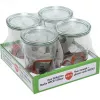 WECK tarro de conserva 0,75L set de 4 - tarros de conserva de vidrio transparente
