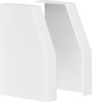 Hager L22359010 par de tapas finales para canaleta RK 150x110 mm, blanco puro