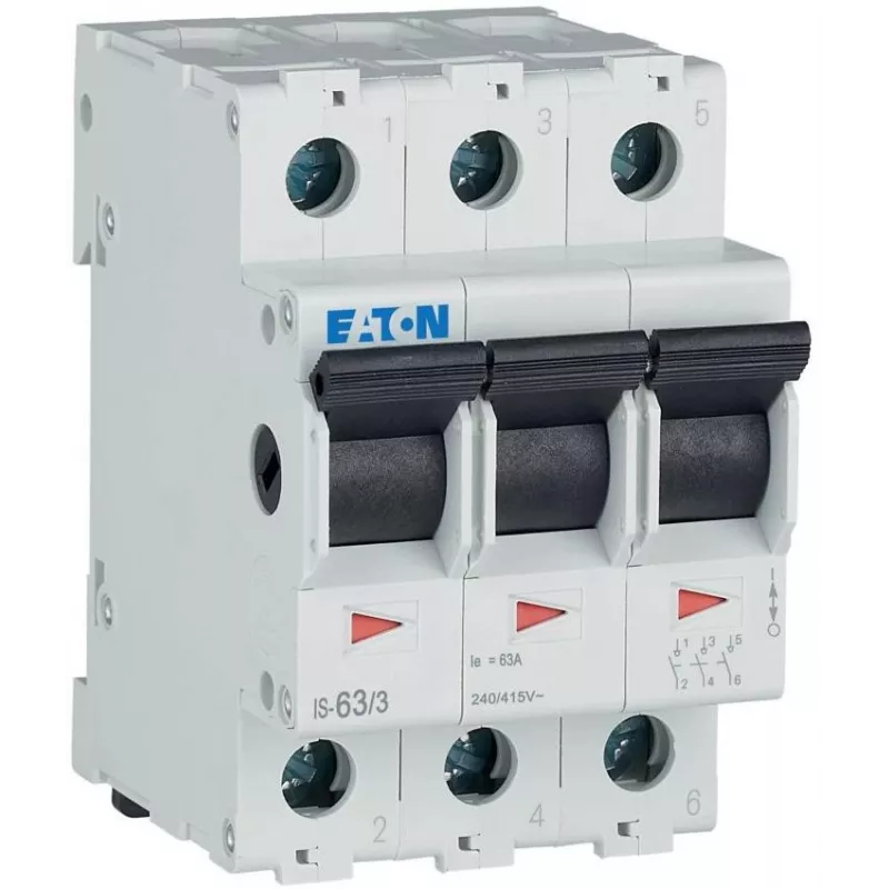 Eaton Interruptor principal gris 3 polos 63A 230V/AC, 415V/AC 276276