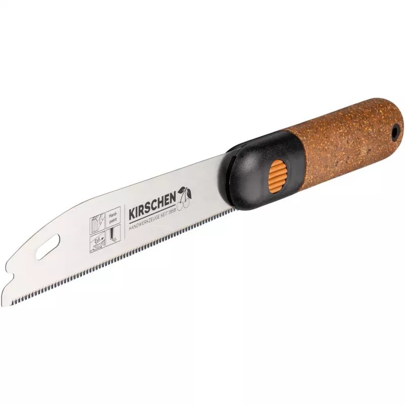 KIRSCHEN mini sierra de mano de corte fino con mango de corcho, hoja de 150 mm